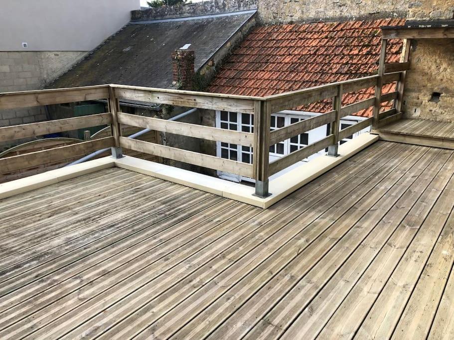 Agréable maison de pêcheur Port-en-Bessin-Huppain Esterno foto